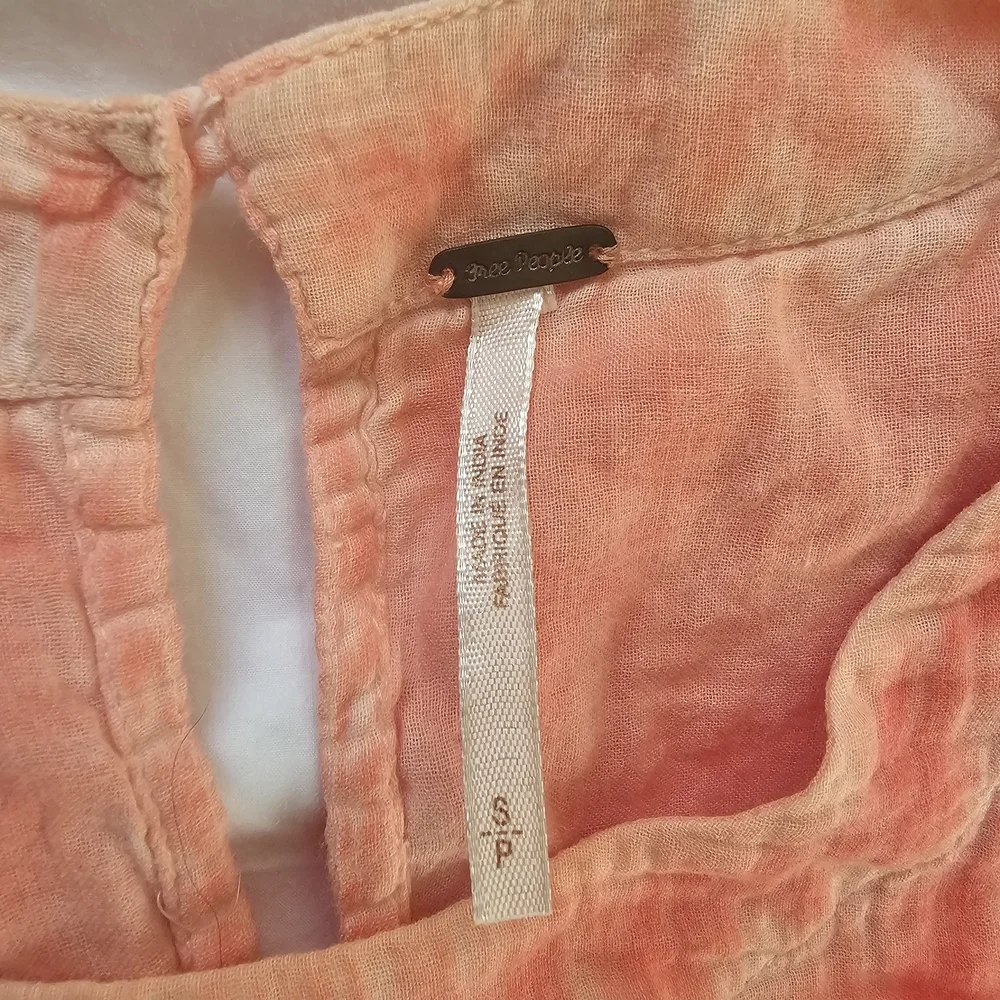 Free People Coral Sleeveless Top